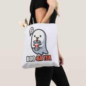 Boo-Ba Tea Ghost – Playful Halloween Boba Lover De Tote Bag (Dichtbij)