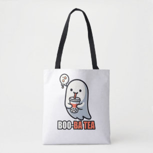 Boo-Ba Thee Geest – Speelse Halloween Boba Liefheb Tote Bag