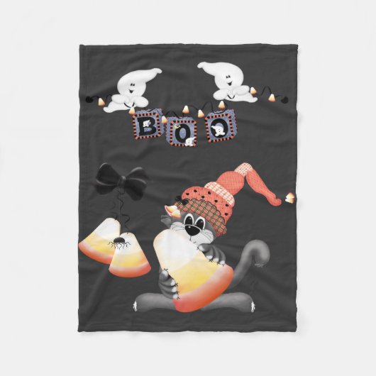 Boo Baby Halloween Fleece Deken (Voorkant)