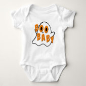Boo Baby Kinder Spook Halloween Wit Romper (Voorkant)