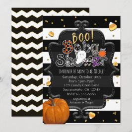 BOO! Baby Shower Geest Whimsical Halloween Kaart