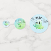 Boo Baby shower Halloween Blauw Thema Schattige Fe Confetti (Achterkanten)