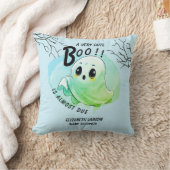Boo Baby shower Halloween Blauw Thema Schattige Fe Kussen (Deken)