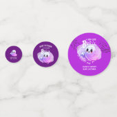 Boo Baby shower Halloween Deep Paarse Theme Party Confetti (Voorkanten)
