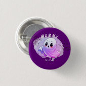Boo Baby shower Halloween Deep Paarse Theme Party Ronde Button 3,2 Cm (Voorkant /achterkant)