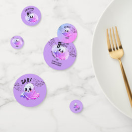 Boo Baby shower Halloween Paarse thema Schattige f Confetti