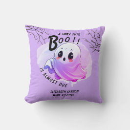 Boo Baby shower Halloween Paarse thema Schattige f Kussen