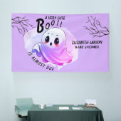 Boo Baby shower Halloween Paarse thema Schattige f Spandoek (Beurs)