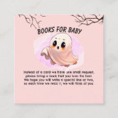 Boo Baby shower Halloween Roze thema Schattige fee Informatiekaartje (Voorkant)