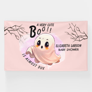 Boo Baby shower Halloween Roze thema Schattige fee Spandoek