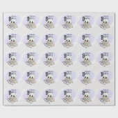 Boo Baby shower Halloween thema Leuk feest Cadeaupapier (Vlak)