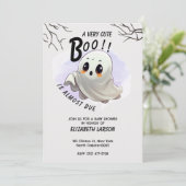 Boo Baby shower Halloween thema Leuk feest Kaart (Staand voorkant)