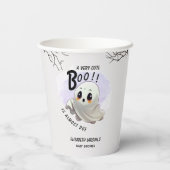 Boo Baby shower Halloween thema Leuk feest Papieren Bekers (Achterkant)
