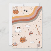 Boo Baby shower Hey Boo Party Kaart (Achterkant)