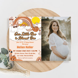 Boo Baby shower Onze kleine boe is bijna te wijten Kaart