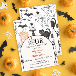 Boo Baby shower Onze kleine boe is bijna te wijten Kaart