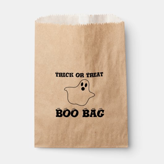 Boo Bag Halloween Kraft Favor Bag Bedankzakje (Voorkant)
