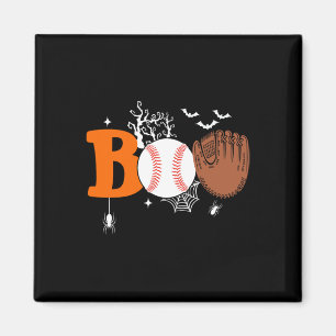 Boo Baseball Halloween Spooky Halloween Baseball P Magneet