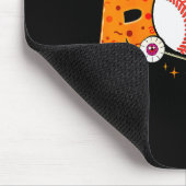 Boo Baseball Player Catcher Tcher Funny Halloween  Muismat (Hoek)
