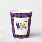 Boo-Bash Birthday Paper Cup - Halloween Papieren Bekers (Achterkant)
