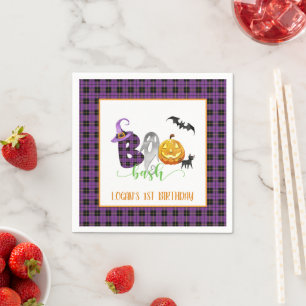 Boo Bash Birthday Party Napkin - Aangepast Servet