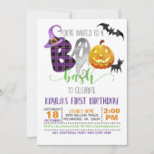 Boo Bash Birthday Uitnodiging (Voorkant)
