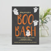 Boo Bash Halloween Party Kaart (Staand voorkant)