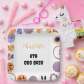 "Boo Bash" Halloween verjaardagsfeestje uitnodigin Papieren Bordje (Feest)