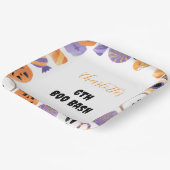 "Boo Bash" Halloween verjaardagsfeestje uitnodigin Papieren Bordje (Gebogen)