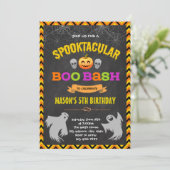 Boo bash partijuitnodiging kaart (Staand voorkant)