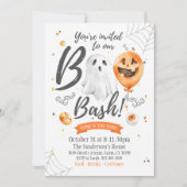 Boo Bash uitnodiging, Halloween uitnodiging (Voorkant)