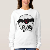 Boo Bat Abstract Art Halloween Sweatshirt (Voorkant)