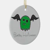 Boo Bat Green Ghost Batty Halloween Ornament (Rechts)