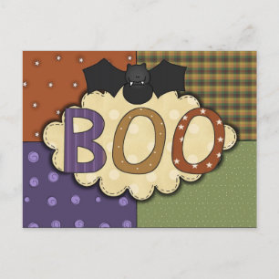 Boo Bat Halloween Briefkaart