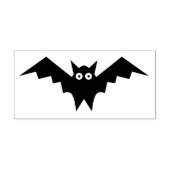 Boo Bat silhouette (kunstzegel) Rubberstempel (Afrduk)
