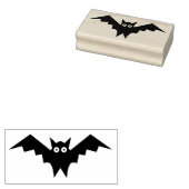 Boo Bat silhouette (kunstzegel) Rubberstempel (Gestempeld)