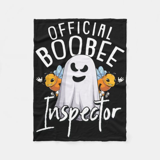 Boo-bee Inspector Lazy Diy Halloween Kostuum Grapp Fleece Deken (Voorkant)