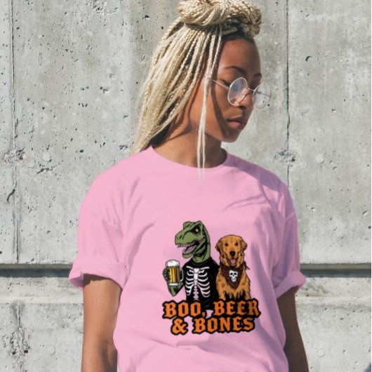 Boo Beer Botten T Rex Retriever T-shirt