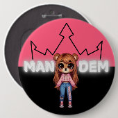 Boo Beer - Mandem Collectie -SVBK- SILVERBCKK TTV Ronde Button 6,0 Cm (Voorkant /achterkant)