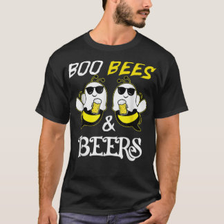 Boo Bees & Beers Couples Halloween Costume  T-shirt