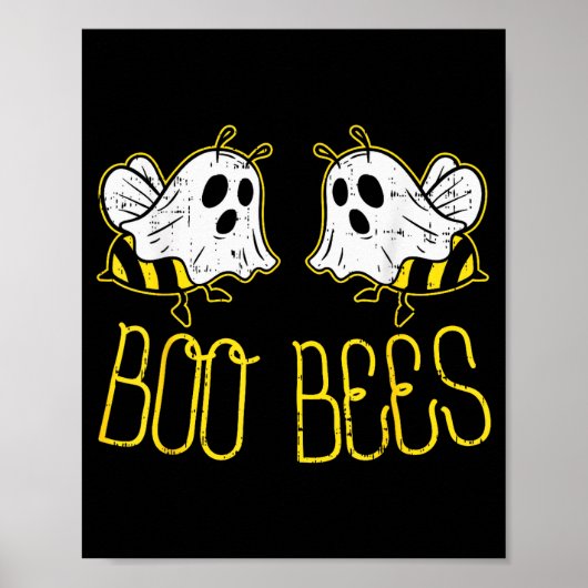 Boo Bees Funny Couples Halloween Costume For Adult Poster (Voorkant)