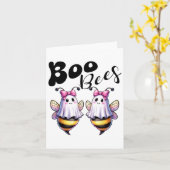 Boo Bees Ghost Bee Halloween Kostuum Vrouwen Grapp Kaart (Gele Bloem)