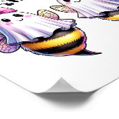 Boo Bees Ghost Bee Halloween Kostuum Vrouwen Grapp Poster (Hoek)