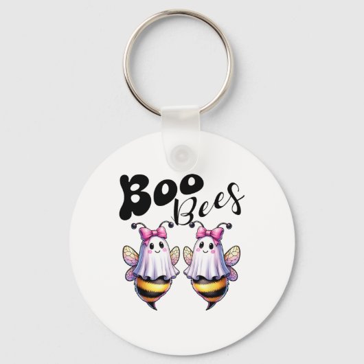 Boo Bees Ghost Bee Halloween Kostuum Vrouwen Grapp Sleutelhanger (Voorkant)