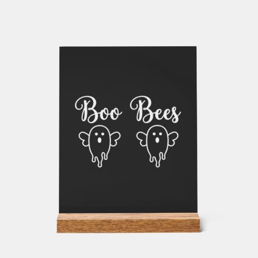 Boo Bees Halloween Geest Ontwerp Acryl Bord (Voorkant)