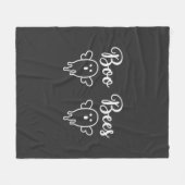 Boo Bees Halloween Geest Ontwerp Fleece Deken (Voorkant (Horizontaal))