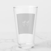 Boo Bees Halloween Geest Ontwerp Glas (Achterkant)