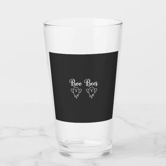 Boo Bees Halloween Geest Ontwerp Glas (Voorkant)