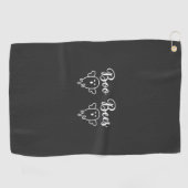 Boo Bees Halloween Geest Ontwerp Golfhanddoek (Horizontaal)