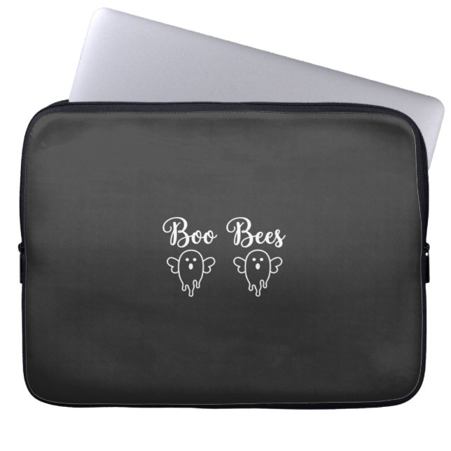 Boo Bees Halloween Geest Ontwerp Laptop Sleeve (Voorkant)
